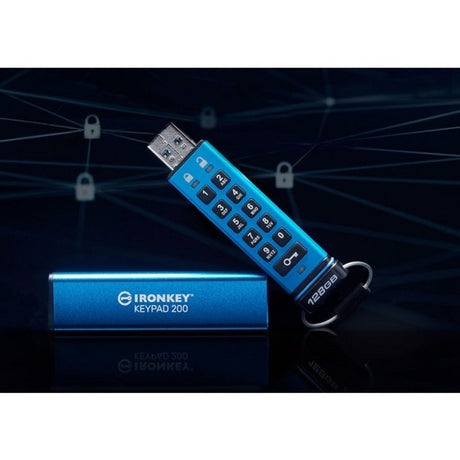 Kingston Keypad 200 128GB USB 3.2 (Gen 1) Type A Flash Drive