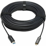 Eaton Tripp Lite Series USB-A to USB-C AOC Cable (M/M) - USB 3.2 Gen 2 (10Gbps) Plenum-Rated Fiber Active Optical - Data Only, Black, 30 m (98 ft.)