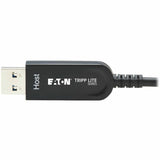 Eaton Tripp Lite Series USB-A to USB-C AOC Cable (M/M) - USB 3.2 Gen 2 (10Gbps) Plenum-Rated Fiber Active Optical - Data Only, Black, 30 m (98 ft.)