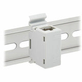 Eaton Tripp Lite Series Cat6a Shielded In-Line DIN-Rail Mountable Snap-In Coupler (RJ45 F/F), TAA