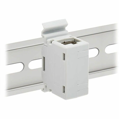 Eaton Tripp Lite Series Cat6a Shielded In-Line DIN-Rail Mountable Snap-In Coupler (RJ45 F/F), TAA