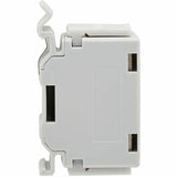Eaton Tripp Lite Series Cat6a Shielded In-Line DIN-Rail Mountable Snap-In Coupler (RJ45 F/F), TAA