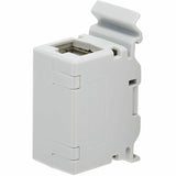 Eaton Tripp Lite Series Cat6a Shielded In-Line DIN-Rail Mountable Snap-In Coupler (RJ45 F/F), TAA