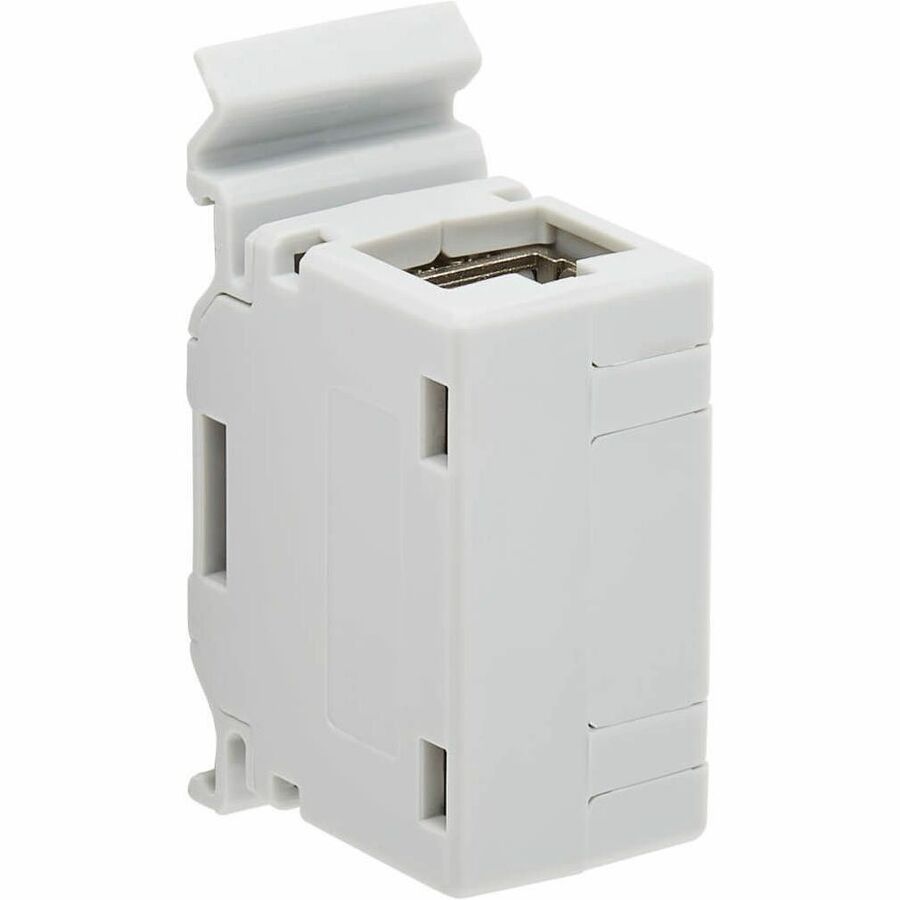 Eaton Tripp Lite Series Cat6a Shielded In-Line DIN-Rail Mountable Snap-In Coupler (RJ45 F/F), TAA