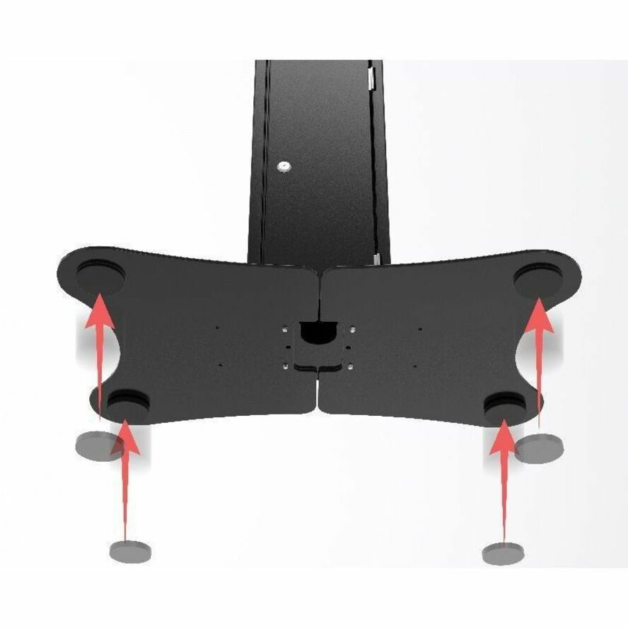 CTA Digital Premium Locking Floor Stand Kiosk with Enclosed Printer Storage & Cable Management for iPad 10.9-inch (10th Generation) and more