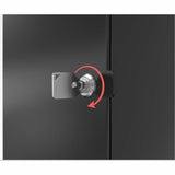 CTA Digital Premium Locking Floor Stand Kiosk with Enclosed Printer Storage & Cable Management for iPad 10.9-inch (10th Generation) and more