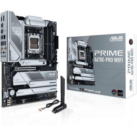 Asus Prime X670E-PRO WIFI Desktop Motherboard - AMD X670 Chipset - Socket AM5 - ATX