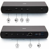 C2G Thunderbolt 4 Dock - Dual Monitor Docking Station with USB, Ethernet, SD Reader, and AUX - Power Delivery up to 90W