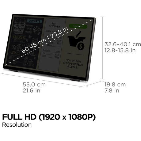 24 ERGONOMIC 1080P IPS DOCKING