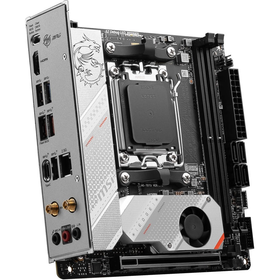 MSI MPG B650I EDGE WIFI Gaming Desktop Motherboard - AMD B650 Chipset - Socket AM5 - Mini ITX