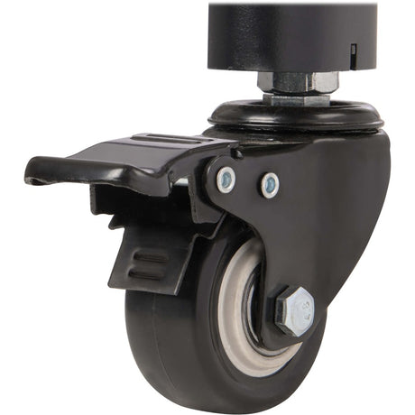 Eaton Tripp Lite Series Premier Rolling TV Cart for 32" to 55" Displays, Black Glass Base and Shelf, Locking Casters