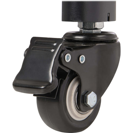 Eaton Tripp Lite Series Premier Rolling TV Cart for 32" to 55" Displays, Black Glass Base and Shelf, Locking Casters