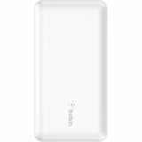 Belkin 15W 3-port USB Power Bank - 10K mAh - 2xUSB-A (12W), 1xUSB-C (15W) - Portable Charger - w/ USB-A to USB-C Cable - White