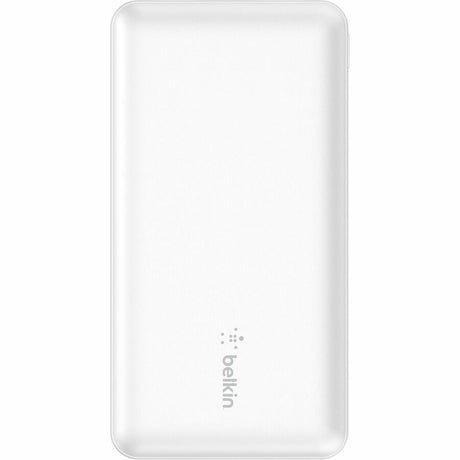 Belkin 15W 3-port USB Power Bank - 10K mAh - 2xUSB-A (12W), 1xUSB-C (15W) - Portable Charger - w/ USB-A to USB-C Cable - White