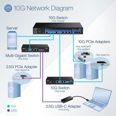 12-Port 10G Web Smart Switch