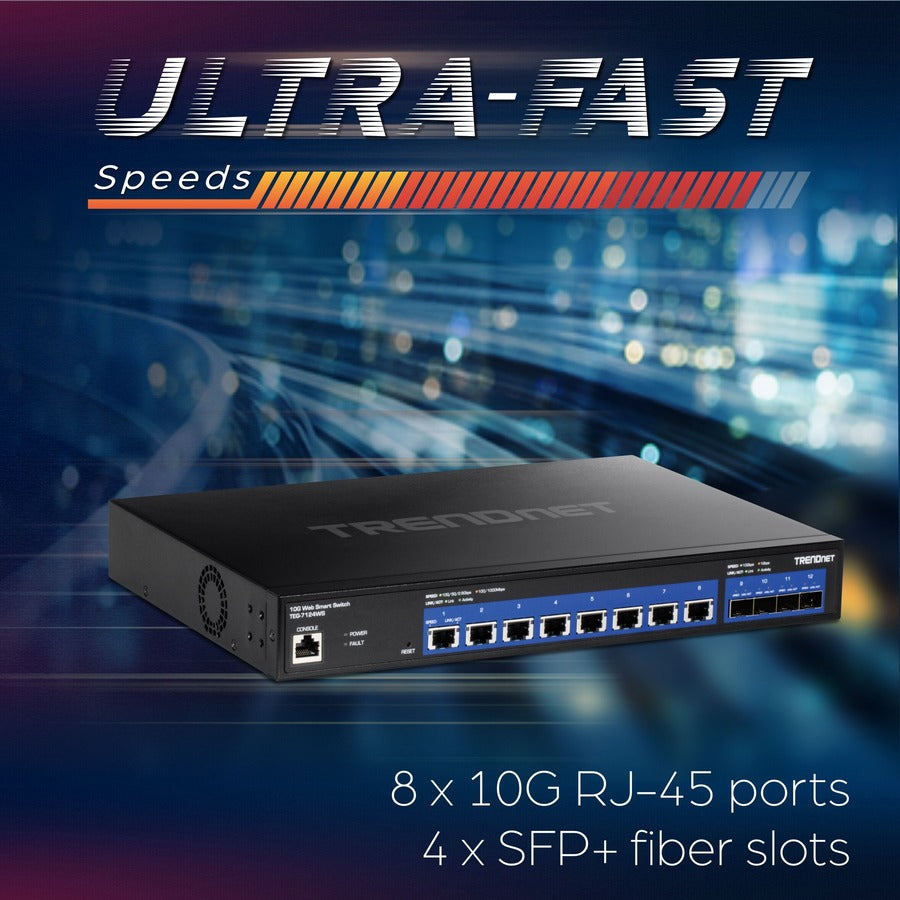 12-Port 10G Web Smart Switch