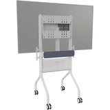 Chief Voyager Manual height Adjustable AV Mobile Cart - For 50-85 Inch Displays - Mobile TV Cart - White