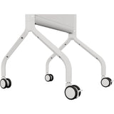 Chief Voyager Manual height Adjustable AV Mobile Cart - For 50-85 Inch Displays - Mobile TV Cart - White