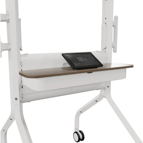 Chief Voyager Manual height Adjustable AV Mobile Cart - For 50-85 Inch Displays - Mobile TV Cart - White