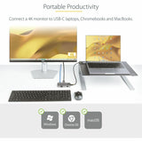 StarTech.com USB-C Multiport Adapter, 4K60Hz HDMI, HDR, 2-Port 5Gbps USB Hub, 100W PD Pass-Through, GbE, Mini Dock, Windows/macOS/ChromeOS