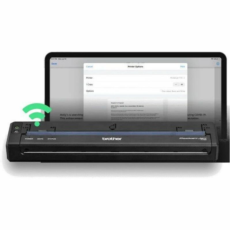 Brother PocketJet 8 PJ822-VK Mobile Direct Thermal Printer - Monochrome - Label Print