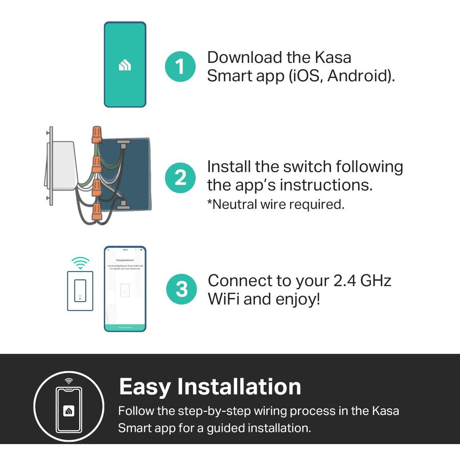 KASA SMART WIFI LIGHT SWITCH