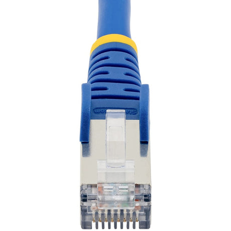 StarTech.com 7ft CAT6a Ethernet Cable, Blue Low Smoke Zero Halogen (LSZH) 10 GbE 100W PoE S/FTP Snagless RJ-45 Network Patch Cord