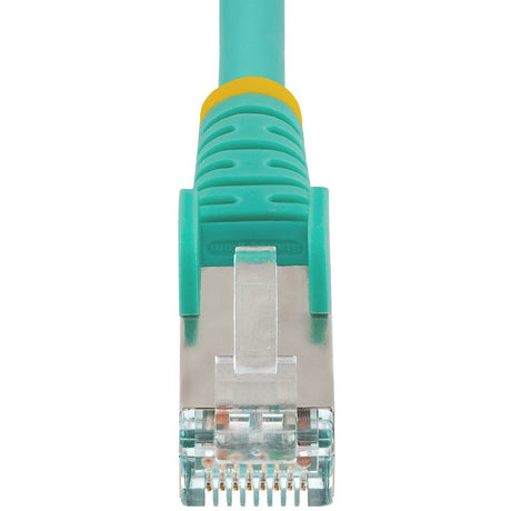 StarTech.com 4ft CAT6a Ethernet Cable, Aqua Low Smoke Zero Halogen (LSZH) 10 GbE 100W PoE S/FTP Snagless RJ-45 Network Patch Cord