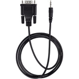StarTech.com 3ft (1m) DB9 to 3.5mm Serial Cable for Serial Device Configuration, RS232 DB9 Male to 3.5mm for Calibrating via Audio Jack