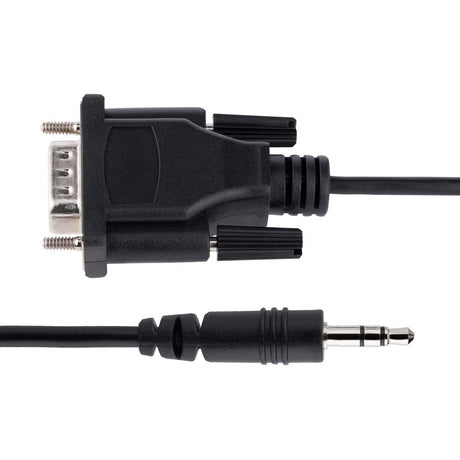 StarTech.com 3ft (1m) DB9 to 3.5mm Serial Cable for Serial Device Configuration, RS232 DB9 Male to 3.5mm for Calibrating via Audio Jack