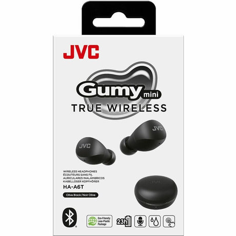 JVC HA-A6T-B Gumy Mini True Wireless Earphones - Olive Black