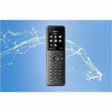 Yealink W77P IP Phone - Cordless - Corded - DECT, Bluetooth - Desktop, Wall Mountable - Black, Classic Gray