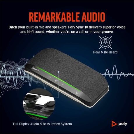 Poly Sync 10 USB-A USB-C Speakerphone