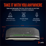 Poly Sync 10 USB-A USB-C Speakerphone