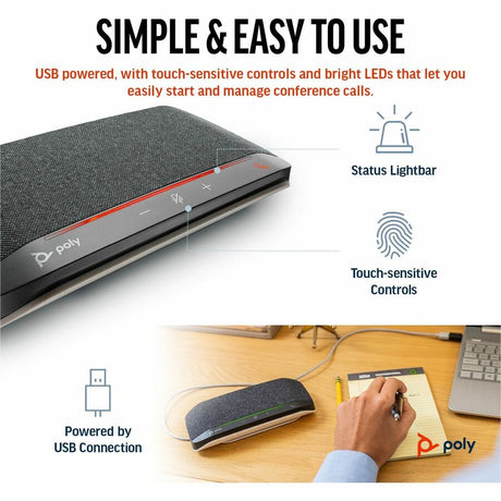 Poly Sync 10 USB-A USB-C Speakerphone