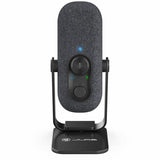 JLab Go Talk Wired Condenser, Dynamic Microphone for Studio, Podcasting, Gaming, Recording, Voice - Black