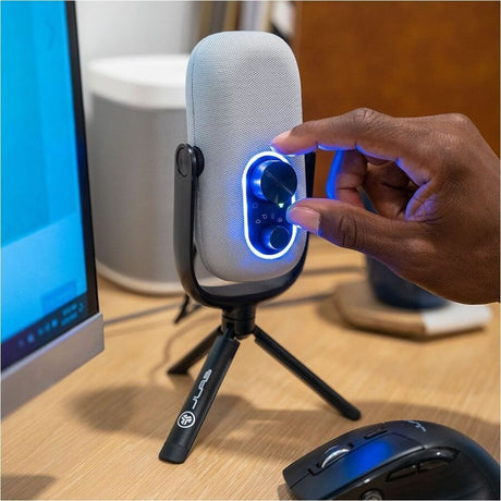 JLab JBuds Talk Wired Condenser, Dynamic Microphone for Studio, Podcasting, Gaming, Recording - White