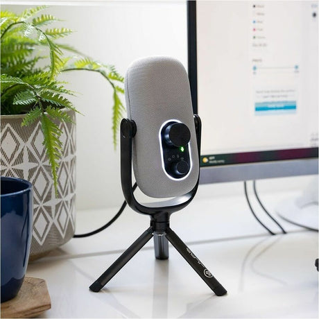 JLab JBuds Talk Wired Condenser, Dynamic Microphone for Studio, Podcasting, Gaming, Recording - White