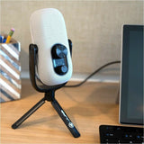 JLab JBuds Talk Wired Condenser, Dynamic Microphone for Studio, Podcasting, Gaming, Recording - White