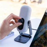 JLab Go Talk Wired Condenser, Dynamic Microphone for Studio, Podcasting, Gaming, Recording, Music - White