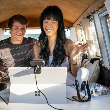 JLab Go Talk Wired Condenser, Dynamic Microphone for Studio, Podcasting, Gaming, Recording, Music - White