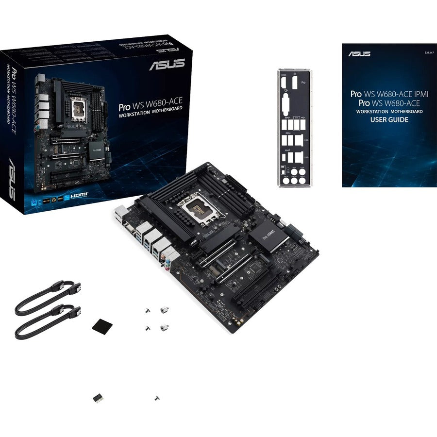 Asus Pro WS W680-ACE Workstation Motherboard - Intel W680 Chipset - Socket LGA-1700 - Intel Optane Memory Ready - ATX