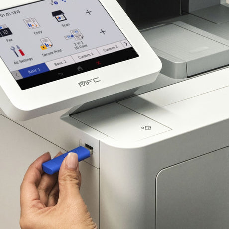 Brother Workhorse MFC-EX670W Enterprise Color Laser All-in-One Printer with Fast Printing, Large Paper Capacity, and Advanced Security Features