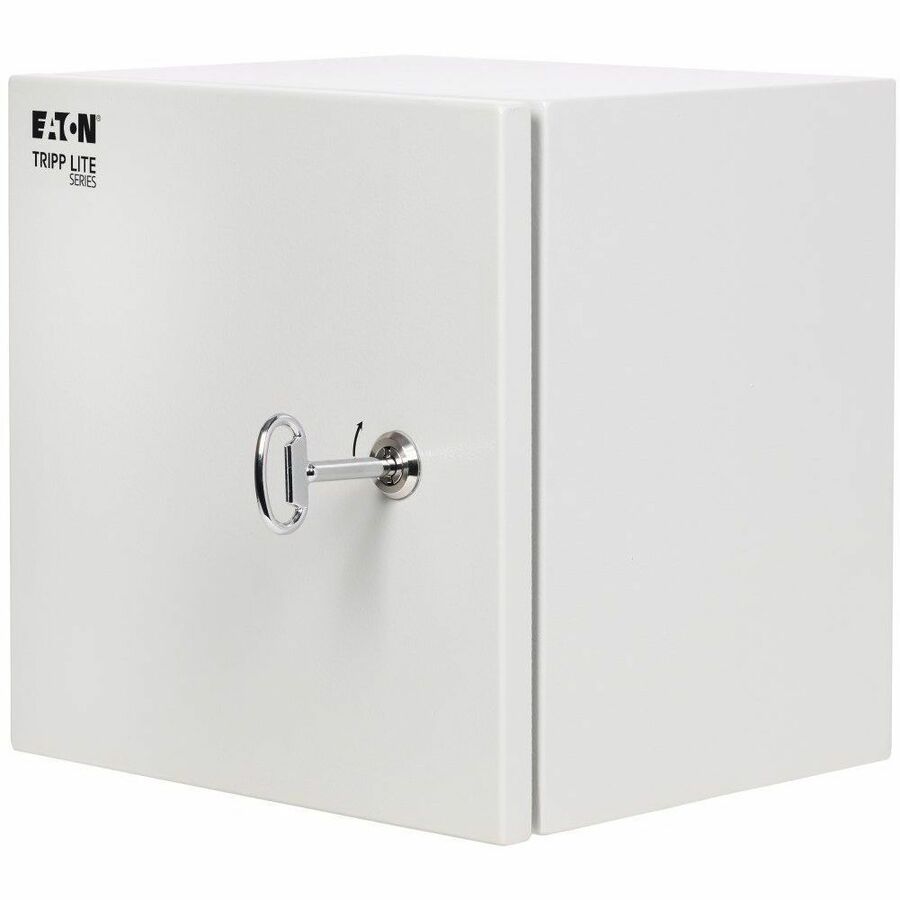 Eaton Tripp Lite Series SmartRack Outdoor Industrial Enclosure with Lock - NEMA 4, Surface Mount, Metal Construction, 12 x 12 x 10 in., Gray