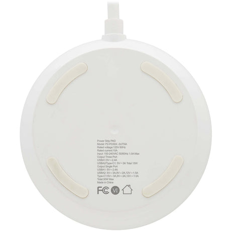 Eaton Tripp Lite Series Safe-IT 30W 2-Outlet Surge Protector - 5-15R Outlets, 3 USB Ports, 6 ft. (1.8 m) Cord, 300 Joules, Antimicrobial Protection, White