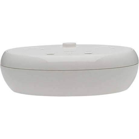 Eaton Tripp Lite Series Safe-IT 30W 2-Outlet Surge Protector - 5-15R Outlets, 3 USB Ports, 6 ft. (1.8 m) Cord, 300 Joules, Antimicrobial Protection, White