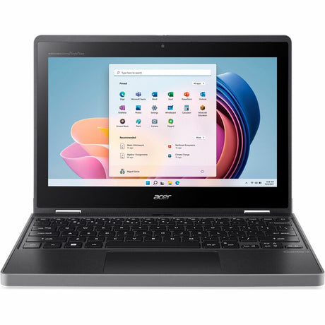 Acer TravelMate Spin B3 B311RN-33 TMB311RN-33-C0JS 11.6" Touchscreen Convertible 2 in 1 Notebook - WXGA - 60 Hz - Intel N-Series N100 - 4 GB - 128 GB Flash Memory - English Keyboard - Black