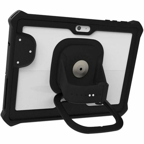 The Joy Factory aXtion Go MP Rugged Carrying Case Microsoft Surface Go, Surface Go 2, Surface Go 3, Surface Go 4 Tablet, Credit Card, Card Reader - Black, Transparent