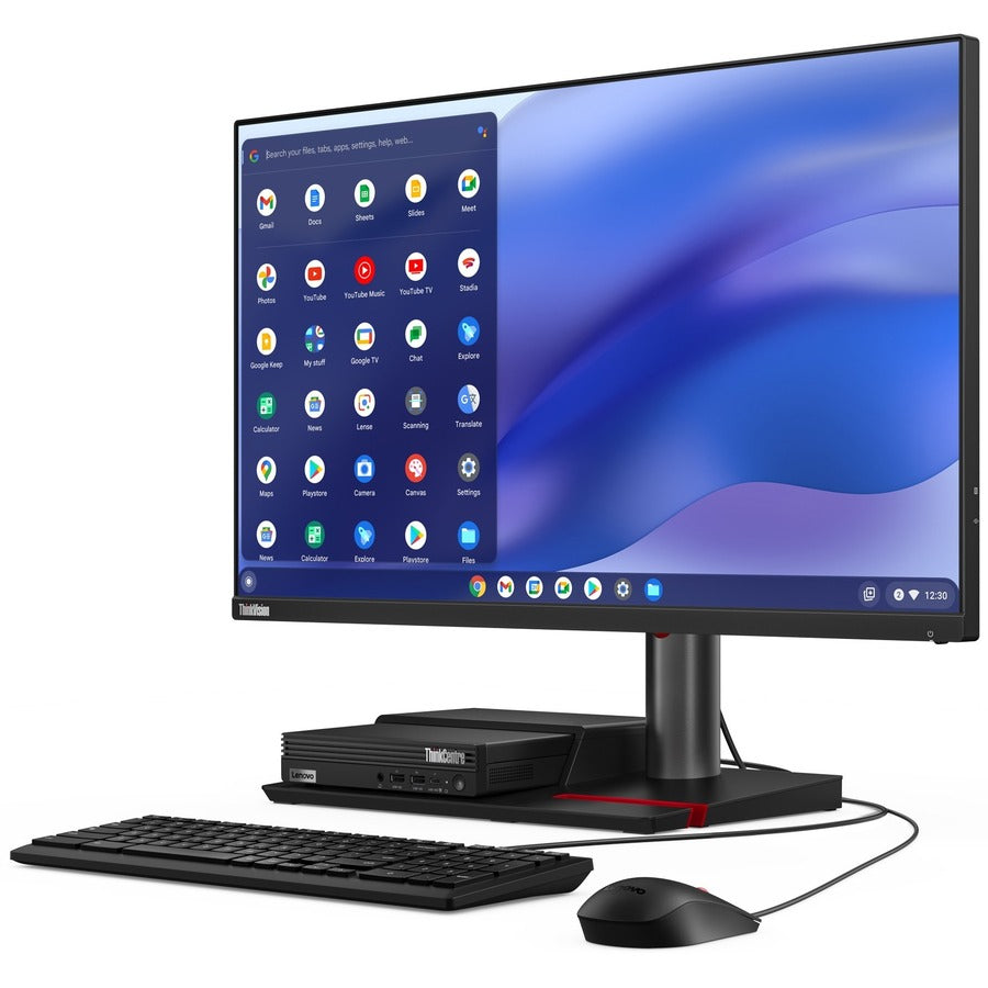 Lenovo ThinkCentre M60q 12JL0002US Chromebox - Intel Core i3 12th Gen i3-1215U - 8 GB - 128 GB SSD - Tiny - Black