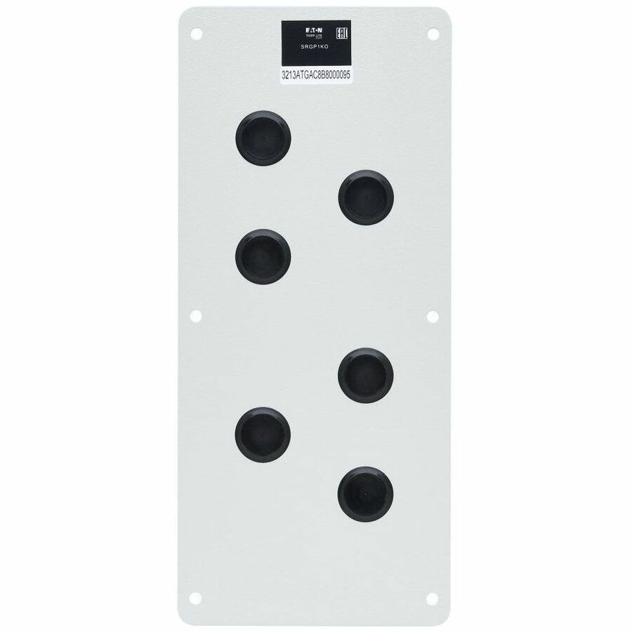 Eaton Tripp Lite Series SmartRack Cable Gland Plate for NEMA-Rated Enclosure Cabinets, 6 Ports (0.5 in.)